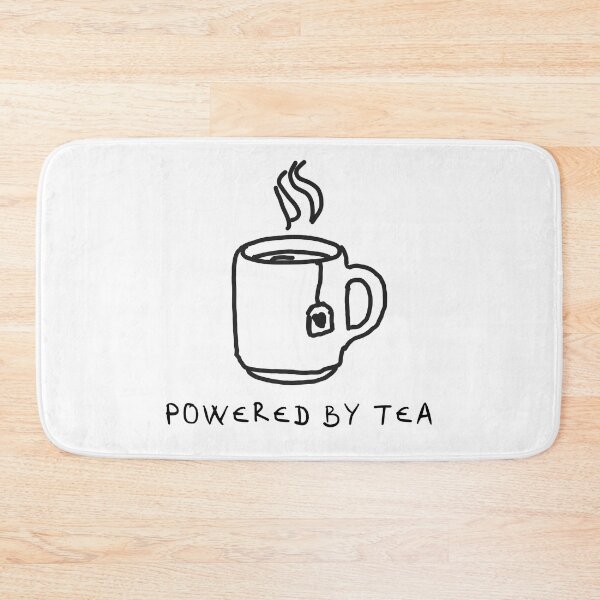 Item preview, Hand-Drawn 'Powered By Tea' Cozy Mug Minimalist Design designed and sold by Digital-Thought.