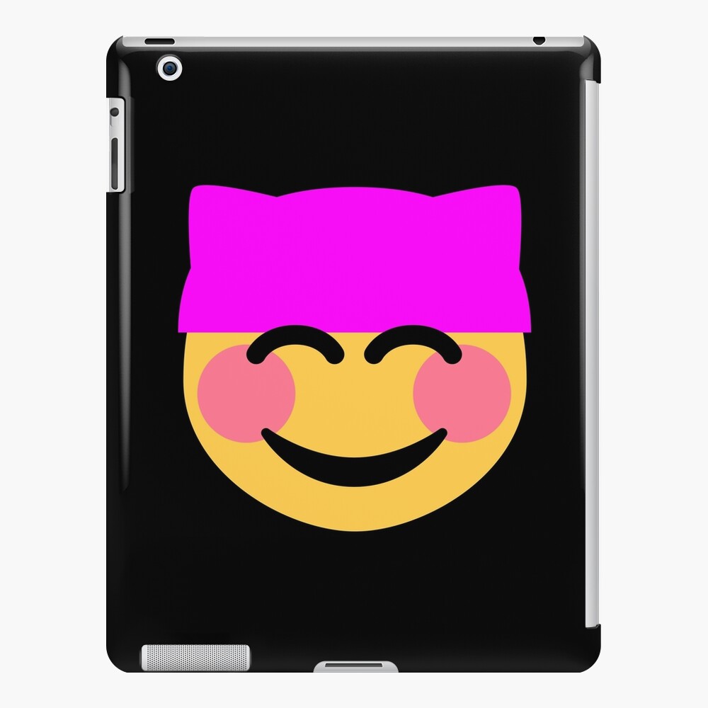 Pink Pussy Hat Emoji Ipad Case Skin By Gossiprag Redbubble