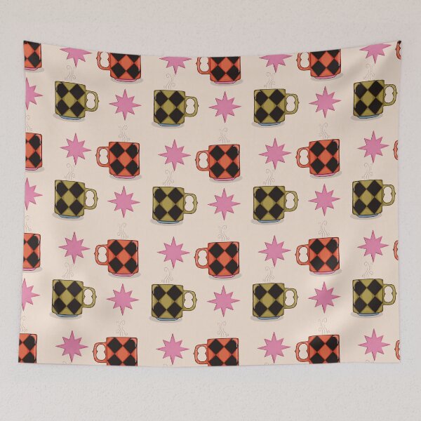 Item preview, Spooky Harlequin Mug Pattern designed and sold by YesButNo Design.