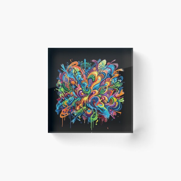 Item preview, Vibrant Abstract Psychedelic Doodle Graffiti Art designed and sold by rich-moda.