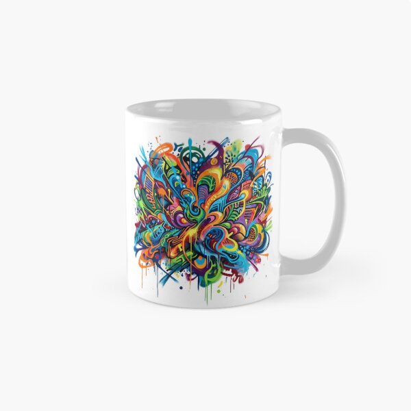Item preview, Vibrant Abstract Psychedelic Doodle Graffiti Art designed and sold by rich-moda.