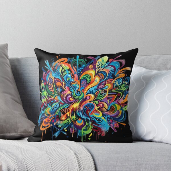 Item preview, Vibrant Abstract Psychedelic Doodle Graffiti Art designed and sold by rich-moda.