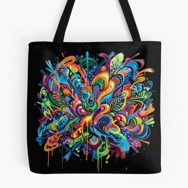 Item preview, Vibrant Abstract Psychedelic Doodle Graffiti Art designed and sold by rich-moda.