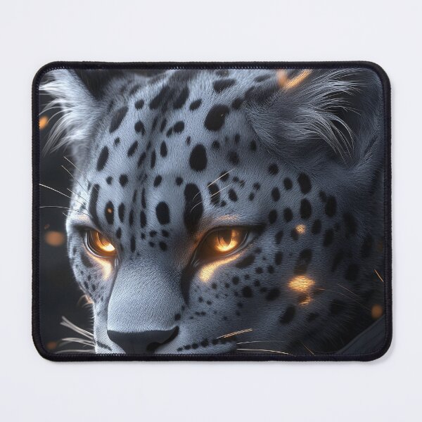 Item preview, Leopard Snow Feline Cyber Armor Amber Eyes designed and sold by mildaclairmo.