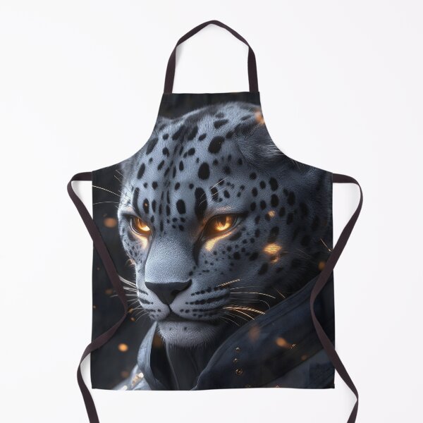 Item preview, Leopard Snow Feline Cyber Armor Amber Eyes designed and sold by mildaclairmo.