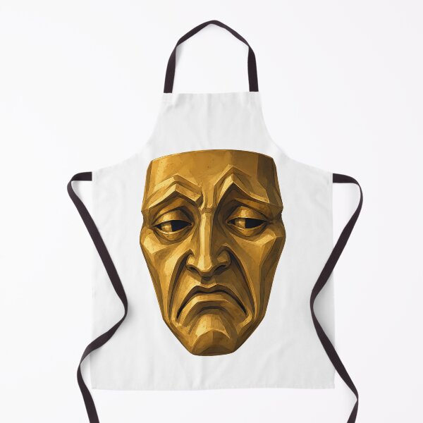 Item preview, Golden Tragedy Theater Mask Art Design designed and sold by bellaever.