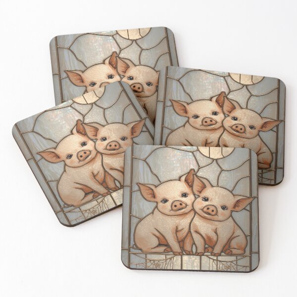 Item preview, Halloween Piggies Stained Glass Magic designed and sold by BriSher.