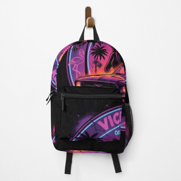 Item preview, Vice City Neon Synthwave Retro Gaming Tee designed and sold by Senpaiwaves.