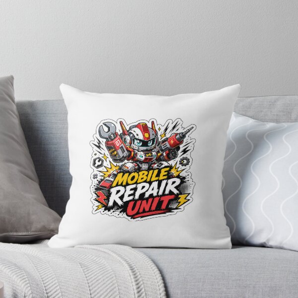 Item preview, Mobile Repair Unit - Mecha Mechanic Robot Sticker designed and sold by Anime Junkiez.