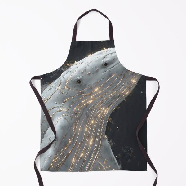 Item preview, Blue Whale Golden Lines Ocean Giant Mystic Glow designed and sold by mildaclairmo.