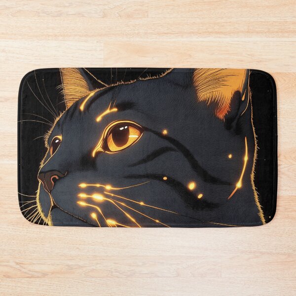 Item preview, Bengal Cat Luminous Whiskers Night Portrait designed and sold by mildaclairmo.