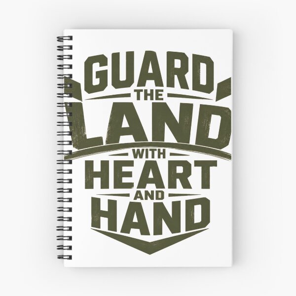 Item preview, Guard the Land with Heart and Hand – Military Patriot Shield designed and sold by UrmiCreation.