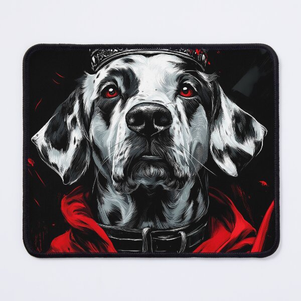 Item preview, Dalmatian Dog Crimson Warrior Crowned Gothic Royal Sentinel designed and sold by earlobejerk.