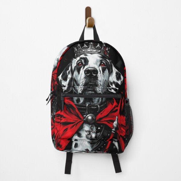Item preview, Dalmatian Dog Crimson Warrior Crowned Gothic Royal Sentinel designed and sold by earlobejerk.