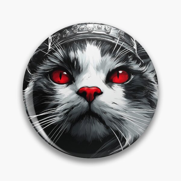 Item preview, Devon Rex Cat Crimson Warrior Crowned Gothic Monarch designed and sold by earlobejerk.