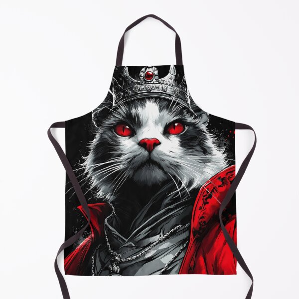 Item preview, Devon Rex Cat Crimson Warrior Crowned Gothic Monarch designed and sold by earlobejerk.