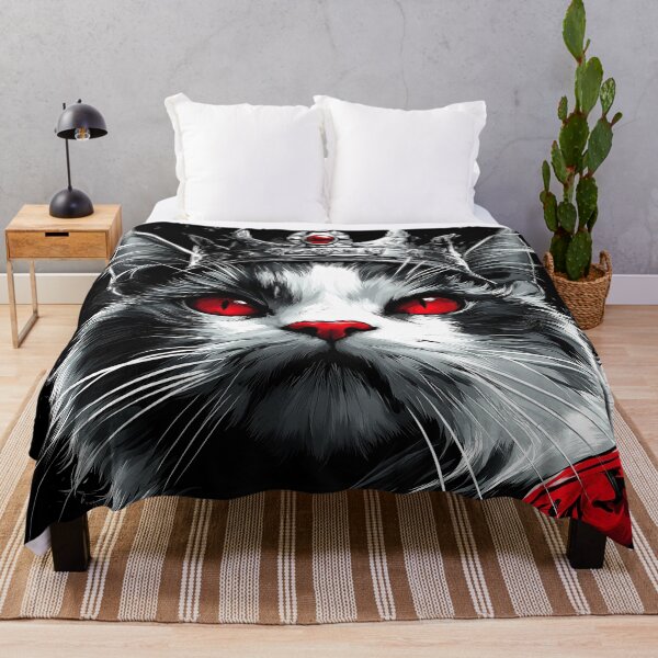 Item preview, Devon Rex Cat Crimson Warrior Crowned Gothic Monarch designed and sold by earlobejerk.