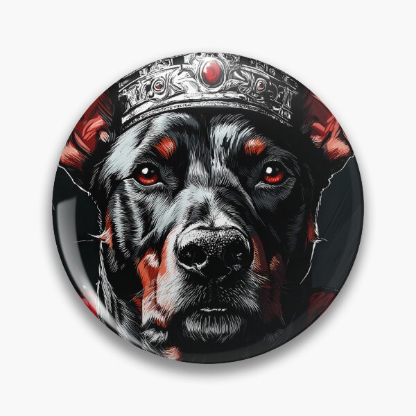 Item preview, Doberman Pinscher Dog Crimson Warrior Crowned Gothic Commander designed and sold by earlobejerk.