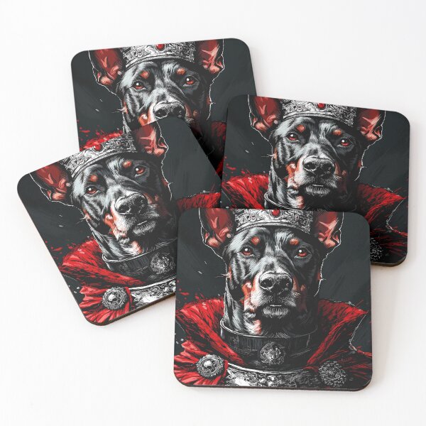 Item preview, Doberman Pinscher Dog Crimson Warrior Crowned Gothic Commander designed and sold by earlobejerk.
