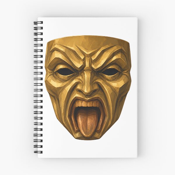 Item preview, Golden Rage Theater Mask Art designed and sold by bellaever.