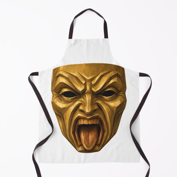 Item preview, Golden Rage Theater Mask Art designed and sold by bellaever.