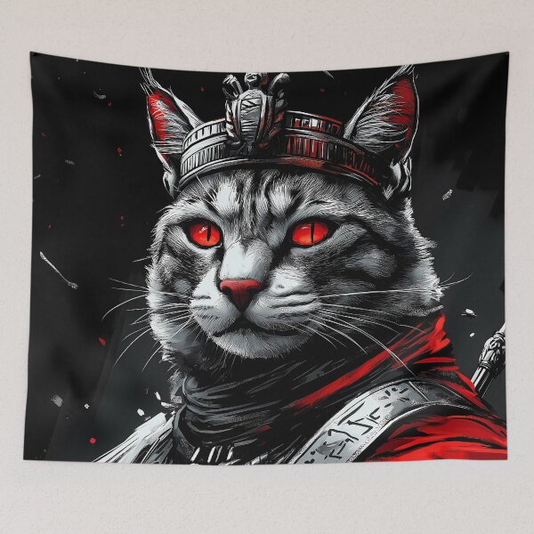 Item preview, Egyptian Mau Cat Crimson Warrior Royal Feline Guardian designed and sold by earlobejerk.