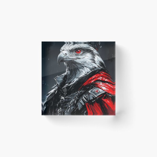 Item preview, Falcon Crimson Warrior Crowned Red Avian Royal designed and sold by earlobejerk.