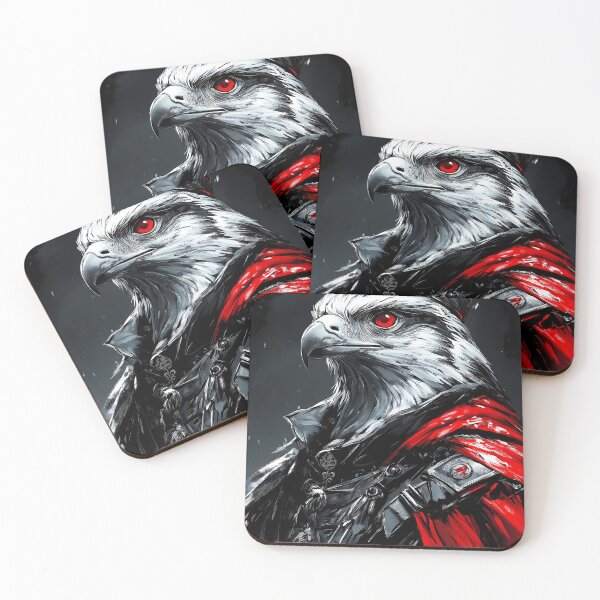 Item preview, Falcon Crimson Warrior Crowned Red Avian Royal designed and sold by earlobejerk.