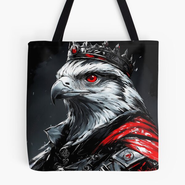 Item preview, Falcon Crimson Warrior Crowned Red Avian Royal designed and sold by earlobejerk.