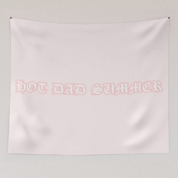 Item preview, Pastel "Hot Dad Summer" Gothic Old English Text | Cute Pink Y2K Gothic Typography designed and sold by KawaiiTexts.