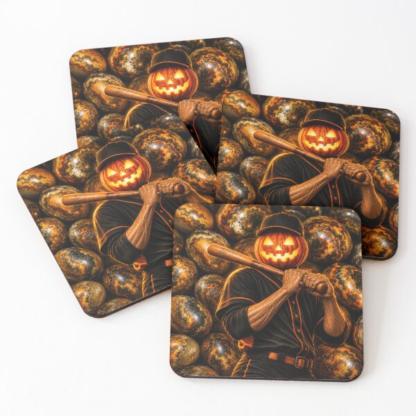 Item preview, Headless Horseman Baseball Legend – Gothic Halloween Sports Art designed and sold by TheHorsemanRidesAgain.