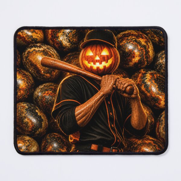 Item preview, Headless Horseman Baseball Legend – Gothic Halloween Sports Art designed and sold by TheHorsemanRidesAgain.