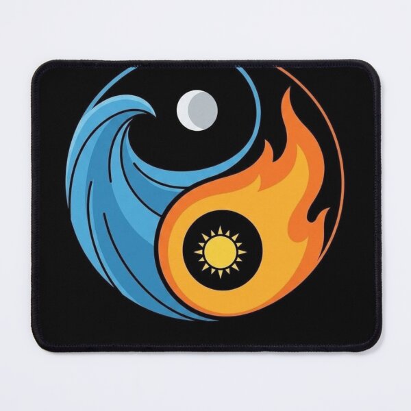 Item preview, Water and Fire Yin Yang designed and sold by MysticVargas.