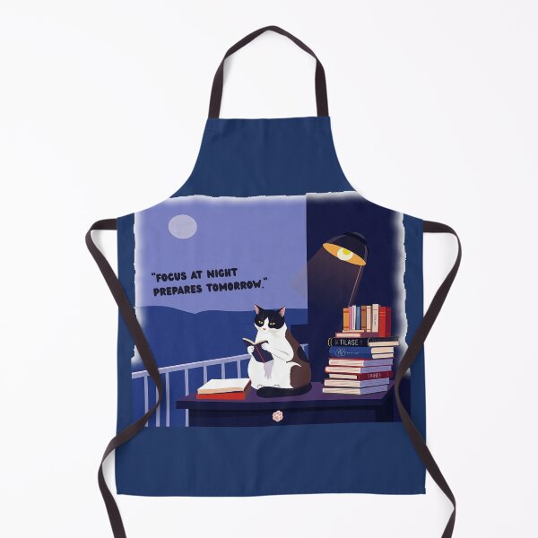Item preview, Cat Reading At Night Prepares Tomorrow Wise focus designed and sold by hoodiehood.