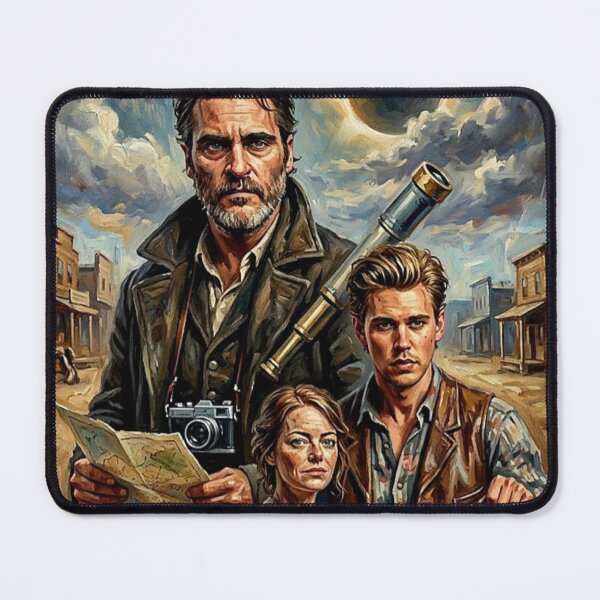 Item preview, Eddington Retro Contemporary Western Noir Tribute Art Movie Poster designed and sold by Art's Diner.