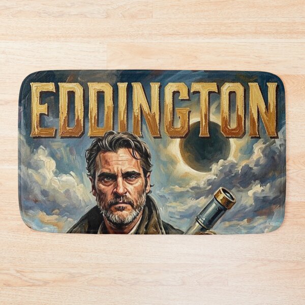 Item preview, Eddington Retro Contemporary Western Noir Tribute Art Movie Poster designed and sold by Art's Diner.