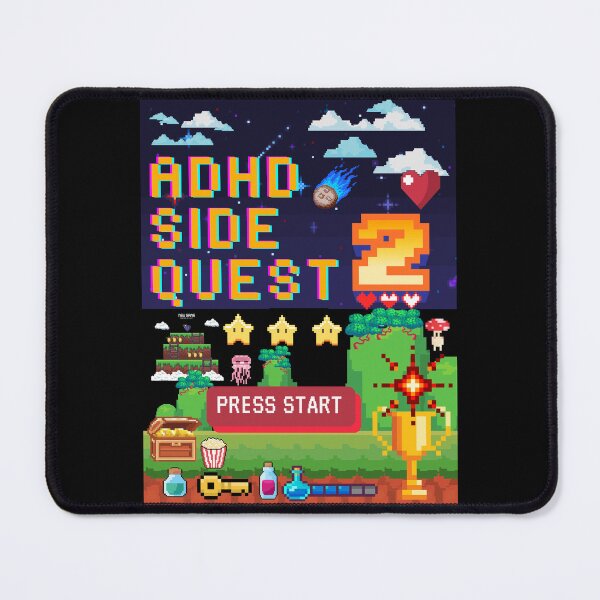 Item preview, VIDEO GAME ART WORK - ADHD SIDE QUEST 2 designed and sold by JDY Studio Designs.