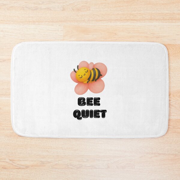 Item preview, Bee Quiet Cute Bumblebee and pink flower cozy Kawaii Bumble Bees designed and sold by Art IN Pack.
