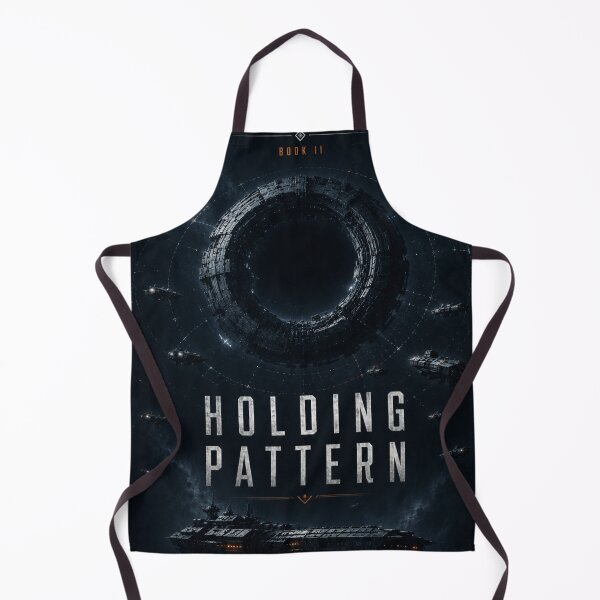 Item preview, Holding Pattern Book Cover Poster | Dark Sci-Fi Space Gate and Starship Wall Art designed and sold by Element Horizon Studio.