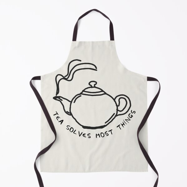 Item preview, Hand-Drawn 'Tea Solves Most Things' Cozy Minimalist Quote designed and sold by Digital-Thought.
