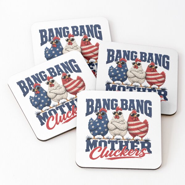 Item preview, Bang Bang Mother Cluckers Funny Patriotic Farm Patriotic Chicken USA Flag Fourth of July Gift Shirt T-Shirt designed and sold by StyleGuru.