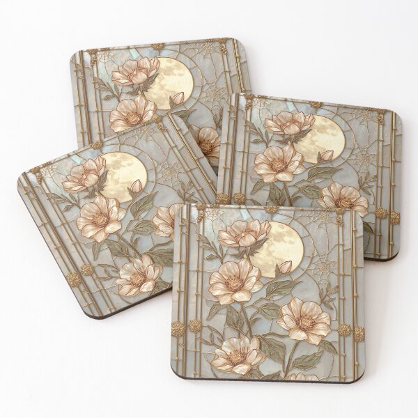 Item preview, Moon Flowers: Enchanted Garden in Stained Glass designed and sold by BriSher.
