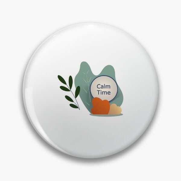 Item preview, Calm Time Heart Minimalist Mindfulness designed and sold by FWLKIT.