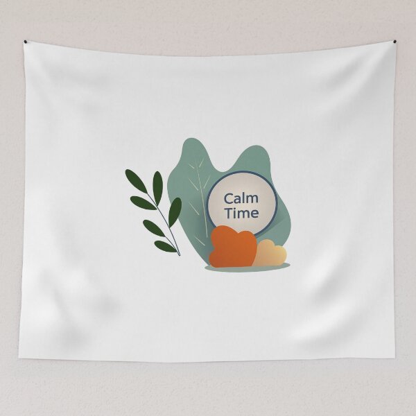 Item preview, Calm Time Heart Minimalist Mindfulness designed and sold by FWLKIT.