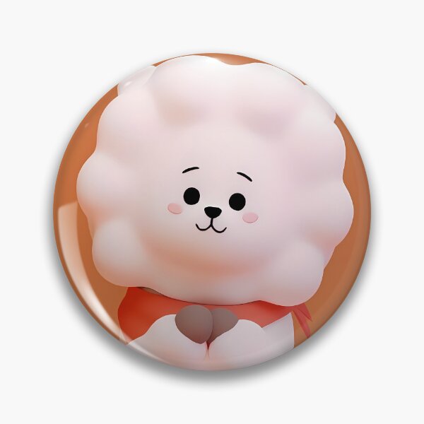 Item preview, Cute 3D Fluffy White Alpaca - Kawaii Clay Chibi Animal Sticker designed and sold by William Cano.