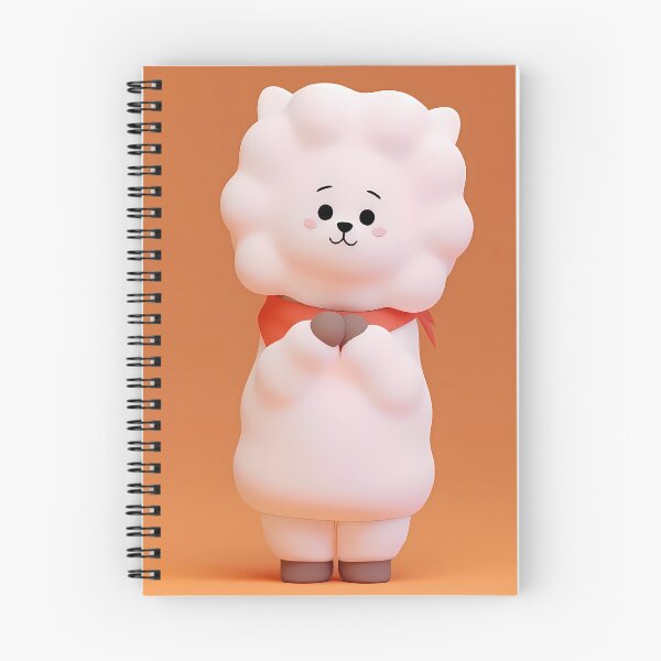 Item preview, Cute 3D Fluffy White Alpaca - Kawaii Clay Chibi Animal Sticker designed and sold by William Cano.