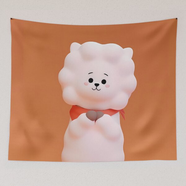 Item preview, Cute 3D Fluffy White Alpaca - Kawaii Clay Chibi Animal Sticker designed and sold by Billy Morfo™.