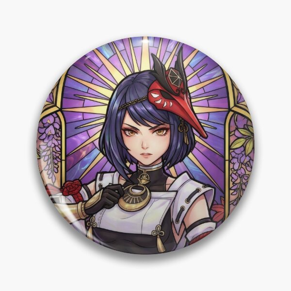 Item preview, Stained Glass Kujou Sara designed and sold by Thunderbelts.