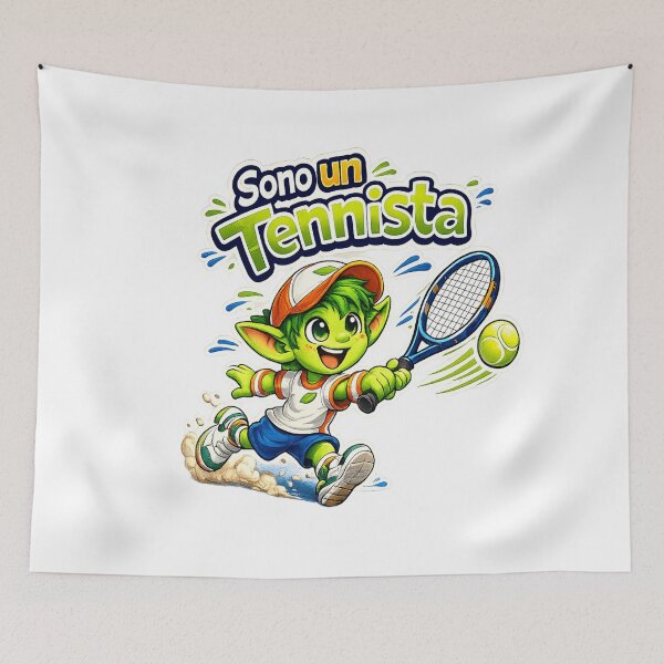Item preview, Titolo Sono un Tennista | Cute Green Elf Tennis Player Funny Sports Design designed and sold by RipantinaFantasy .