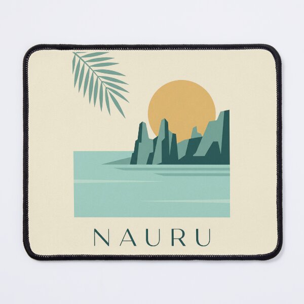 Item preview, Vintage Nauru Minimalist Island Travel Poster designed and sold by DuckOddity.